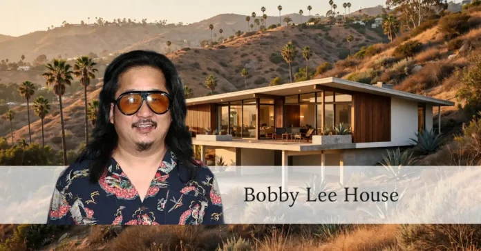 Bobby Lee house, a hillside Los Angeles home used as his podcast studio