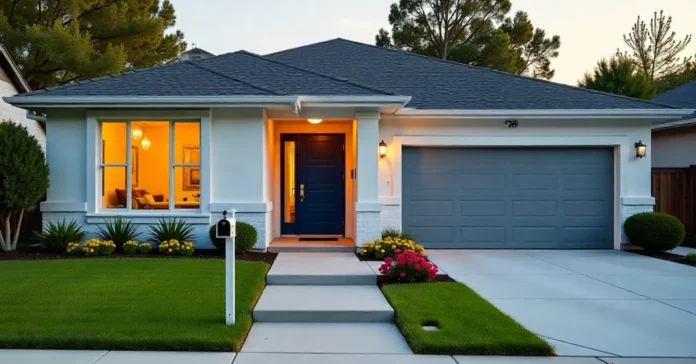 Modern home exterior with curb appeal upgrades to boost home sales fast