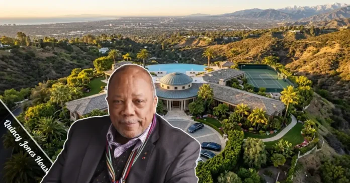 Quincy Jones House — a grand Bel-Air estate with an infinity pool and panoramic views of Los Angeles