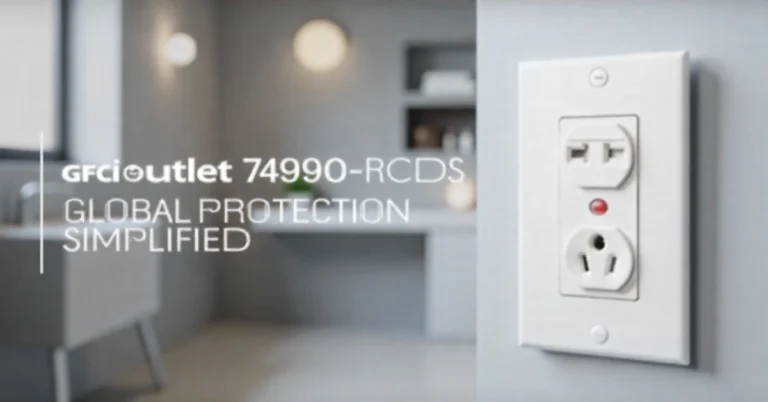 GFCI Outlet 74900-RCDS multi-configuration receptacle offering 6mA protection for international electrical safety.
