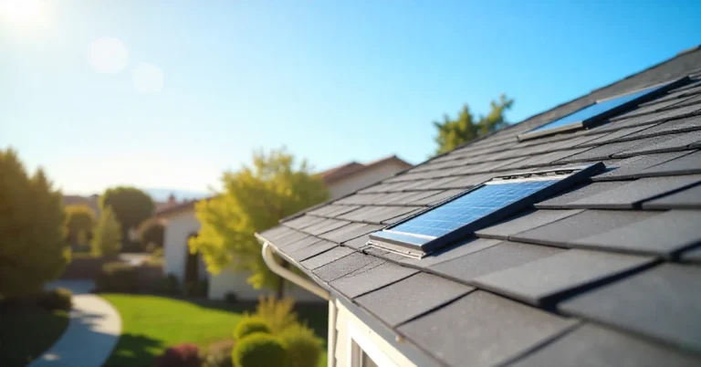 Modern roof with ridge and soffit vents showing proper Roofing Venting San Jose for better airflow.