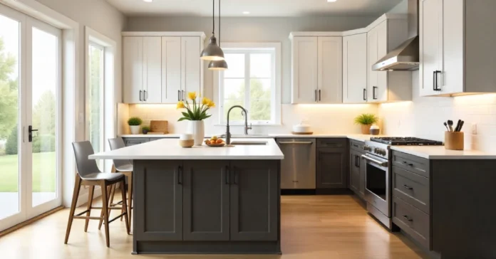 Waypoint Cabinets Reviews Waypoint Cabinets Reviews showing modern kitchen with soft-close doors and elegant wood finishes.