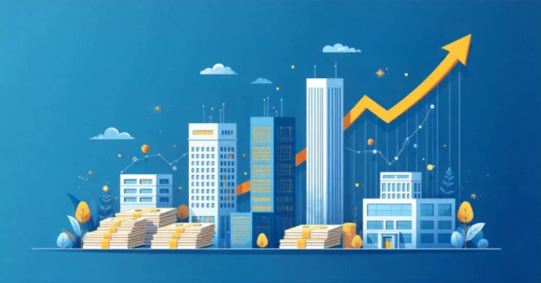 Real Estate Investment Trusts concept showing commercial properties generating dividend income for investors without property ownership