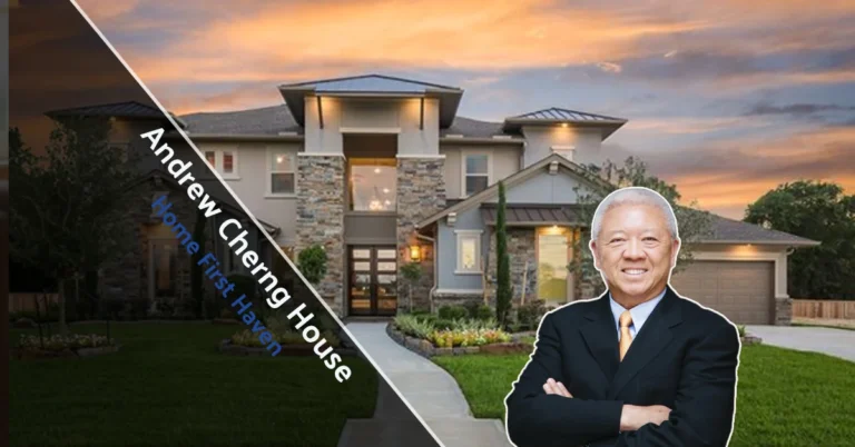 Aerial view of the Andrew Cherng house in MacDonald Highlands, showcasing 3-acre estate, infinity pool, and Las Vegas Strip panorama at sunset.