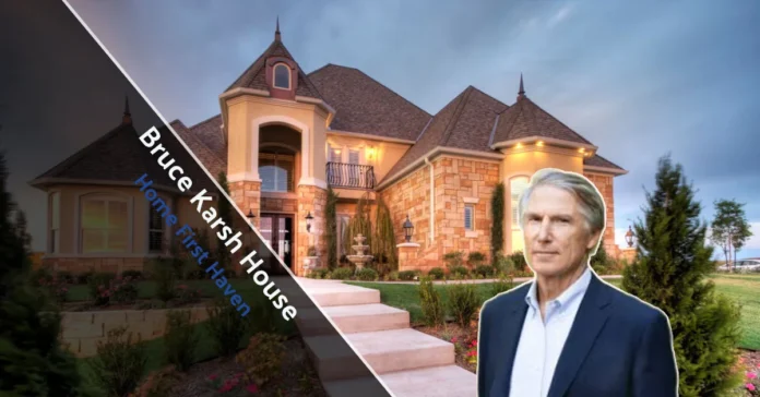 Bruce Karsh House Exterior view of the Bruce Karsh House featuring modern farmhouse design in the heart of Holmby Hills.