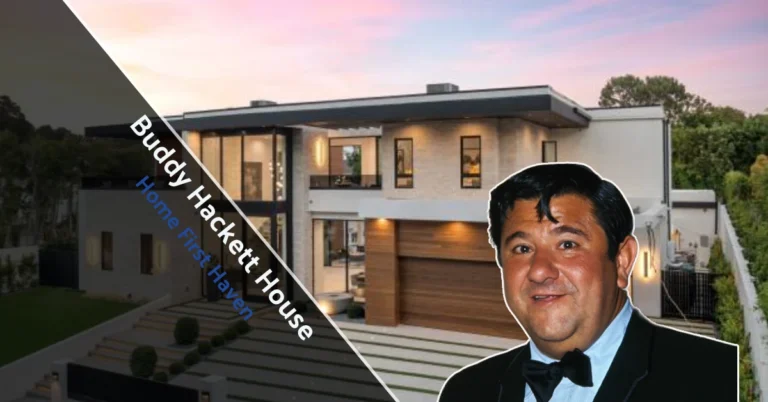 Exterior view of the Buddy Hackett House, a historic Beverly Hills home with unique design and Hollywood legacy.