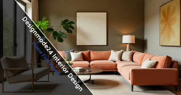 Modern living room styled by Designmode24 Interior Design, featuring cozy furniture, warm colors, and balanced lighting.