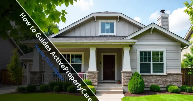 How to Guides ActivePropertyCare - well-maintained suburban home with clean lawn and gutters