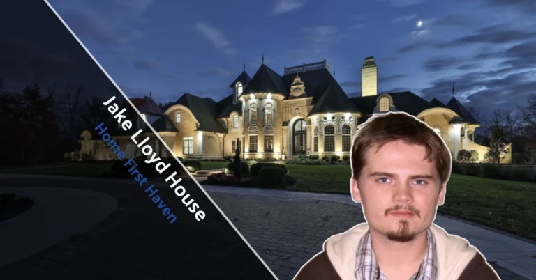 Front view of the Jake Lloyd House in Carmel, Indiana, showing a quiet suburban home.