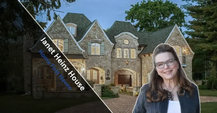 Janet Heinz House The Janet Heinz House overlooking Marblehead Harbor, featuring classic New England architecture and peaceful ocean views.