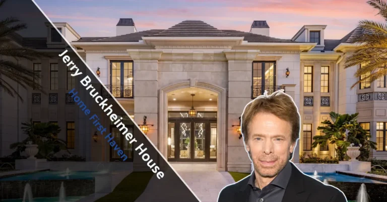 Exterior view of Jerry Bruckheimer House showcasing luxury architecture and scenic surroundings.