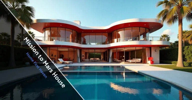 Mission to Mars house exterior in Davenport Florida showing space-themed luxury mansion with 15000 square feet and outdoor pool