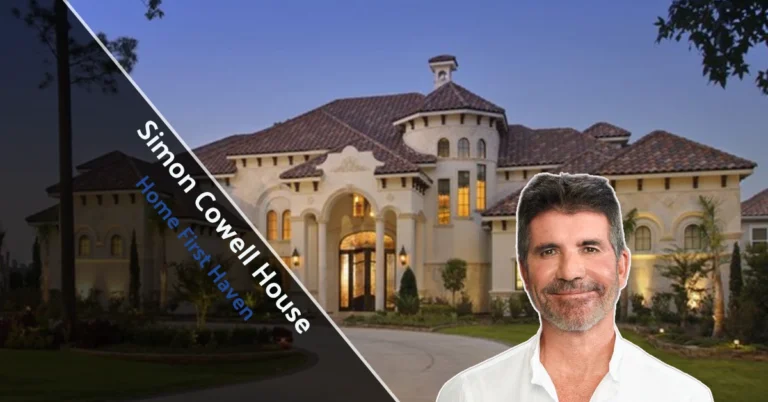 Simon Cowell House exterior view with modern architecture and luxury design elements.