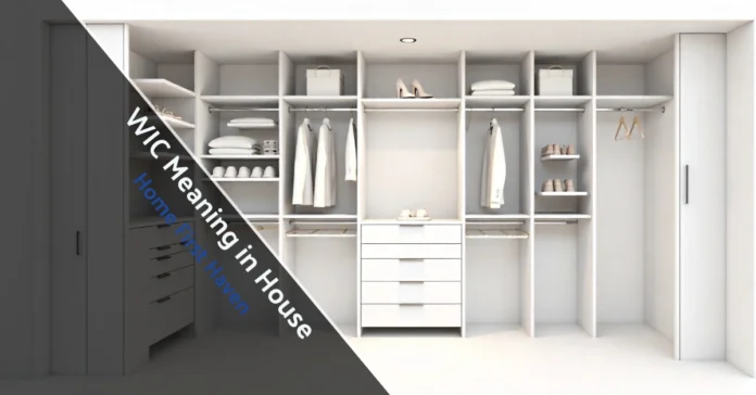 Floor plan showing a bedroom with a labeled walk-in closet to illustrate WIC Meaning in House for home buyers.