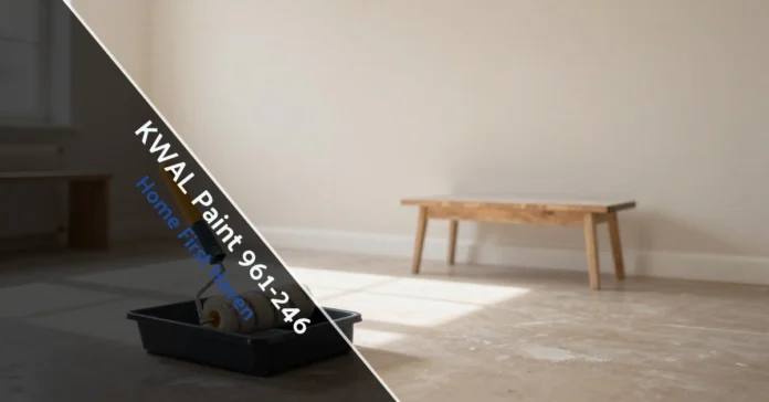 KWAL Paint 961-246 KWAL Paint 961-246 applied on modern living room walls showing smooth finish and professional interior painting results