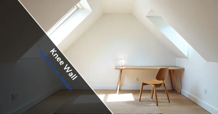Knee Wall in attic renovation showing vertical wall height, sloped roof support, and usable living space design.