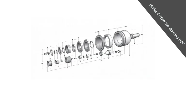 Mollar CGT20750 drawing PDF showing detailed technical schematics and component breakdown for tool maintenance and repair