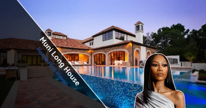 Muni Long house exterior Los Angeles California modern contemporary design architecture celebrity home real estate