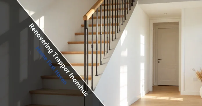 Modern staircase after Renovering Trappor Inomhus with solid railings, safe steps, and a clean Scandinavian interior look.