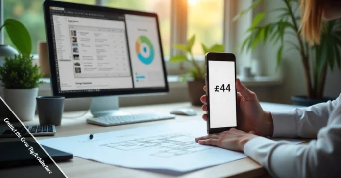Professional architect reviewing contact form to help client Contact the Crew FlyArchitecture for residential project