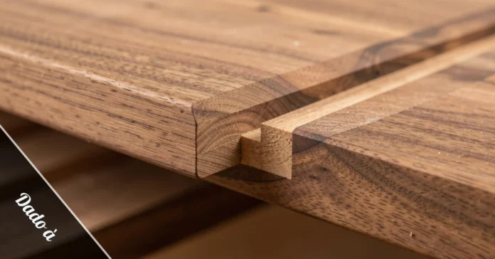 Dado à vs groove vs rabbet comparison diagram showing grain direction differences in woodworking joints