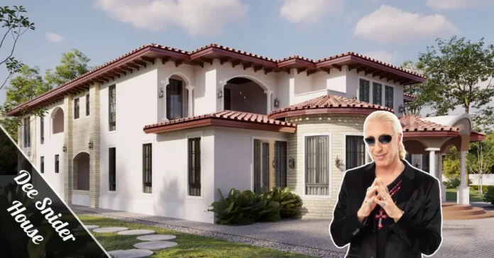 Dee Snider house exterior showing Colonial architecture and waterfront location on Long Island's North Shore property