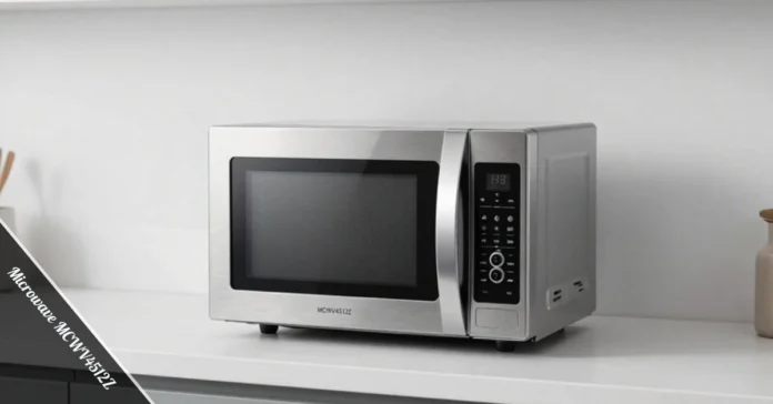 Microwave MCWV4512Z stainless steel countertop model with digital display and sensor cooking technology