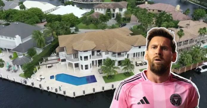 Messi House Fort Lauderdale waterfront mansion with boat docks and bay access