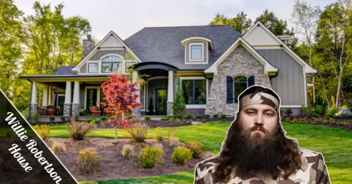 Willie Robertson house West Monroe Louisiana exterior with rustic Southern charm and landscaped grounds