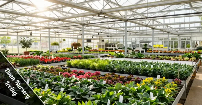 Doan Nursery Irving plant center with fresh flowers, trees, and gardening essentials in Irving.