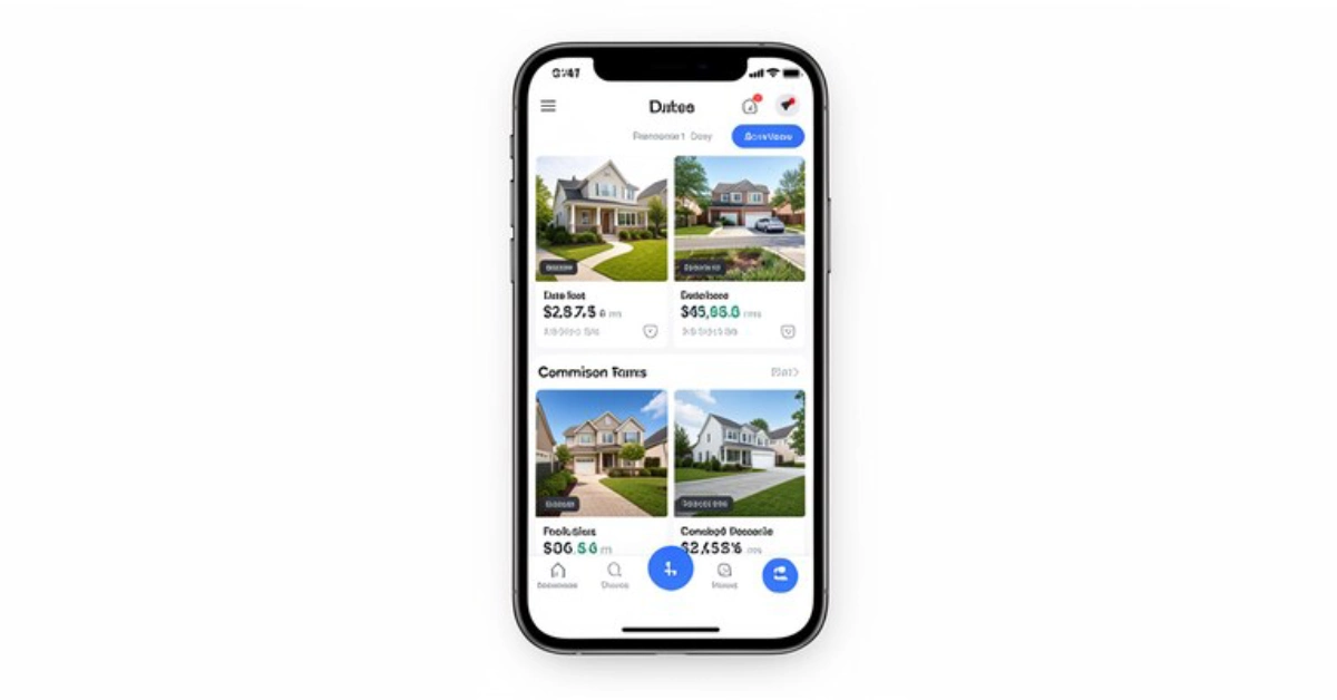 Digital platform interface used by low commission real estate agents