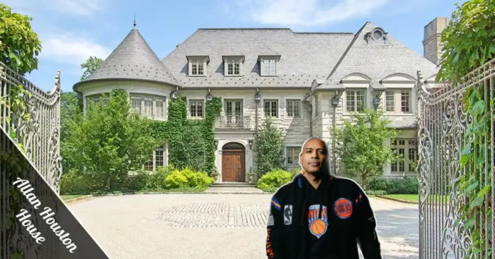 Allan Houston House — French country-style luxury estate with marble interiors, indoor basketball court, and heated pool in Conyers Farm.