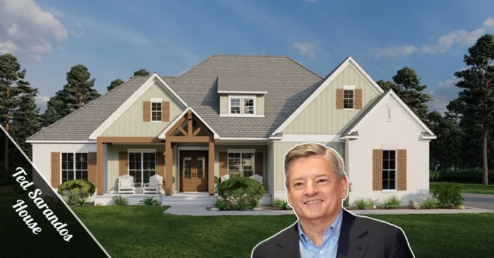 Exterior view of the Ted Sarandos House in Beverly Hills, California.