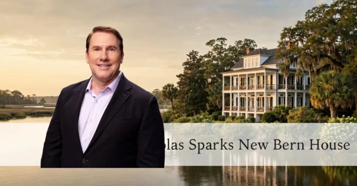 Nicholas Sparks New Bern House waterfront estate on the Trent River in New Bern, NC
