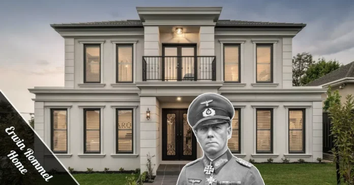 Exterior view of the Erwin Rommel Home, Villa Lindenhof, Herrlingen, Germany — historic WWII residence
