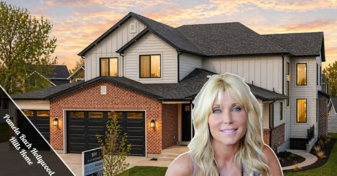 Pamela Bach Hollywood Hills Home exterior at 3488 Troy Drive with panoramic city views