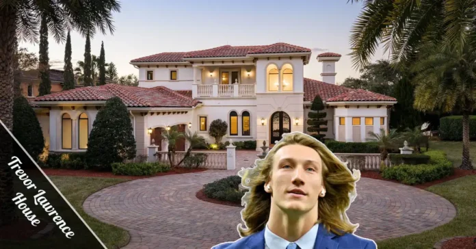 Trevor Lawrence house Jacksonville Florida luxury mansion exterior pool view