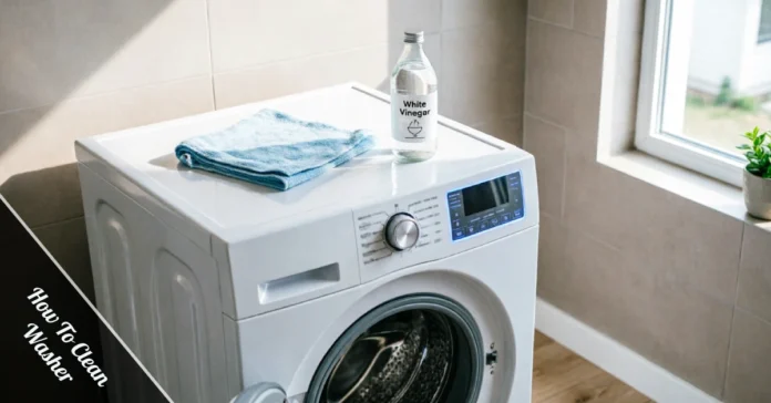 How to clean washer drum and gasket with vinegar and cloth