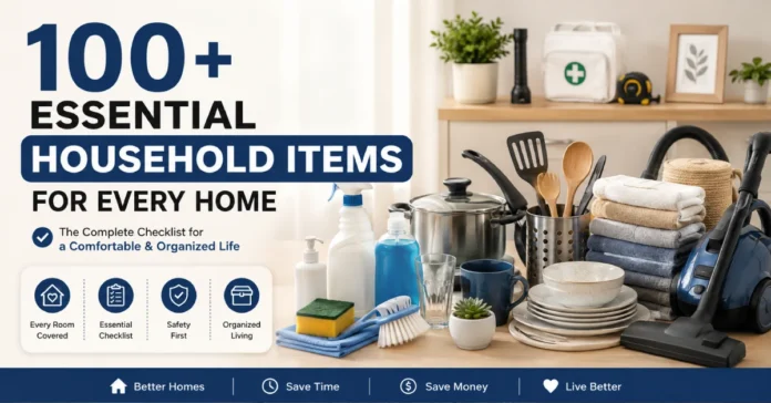 100+ essential household items for every home
