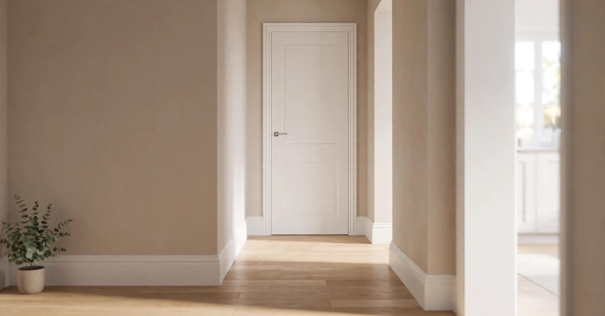 Standard UK internal door used to compare against 75 inches in height