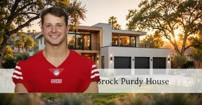 Modern Bay Area house exterior similar to Brock Purdy's California home