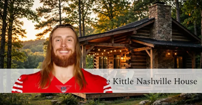 George Kittle's renovated Nashville log cabin house on his Tennessee farm property