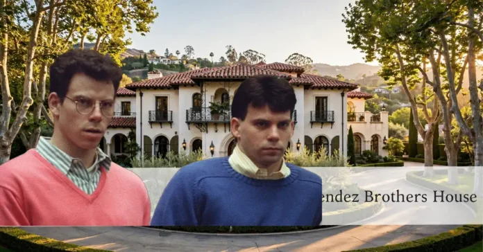 Exterior of the Menendez brothers house at 722 North Elm Drive, Beverly Hills