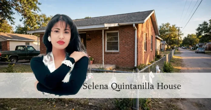 Exterior view of the Selena Quintanilla house on Bloomington Street, Corpus Christi