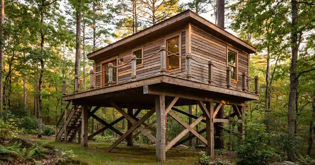 Professional-grade backyard treehouse similar to the one at Brock Purdy's home