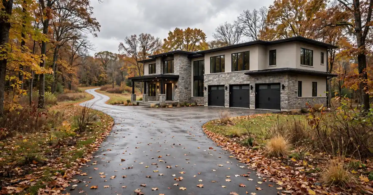 Exterior of the Ohio mansion Shaquille O Neal once rented near Cleveland